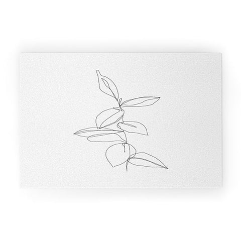 The Colour Study Plant illustration Berry Welcome Mat