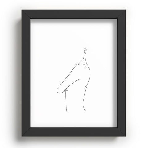 The Colour Study Side pose illustration Recessed Framing Rectangle