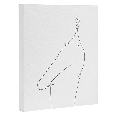 The Colour Study Side pose illustration Art Canvas