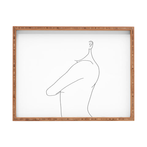 The Colour Study Side pose illustration Rectangular Tray