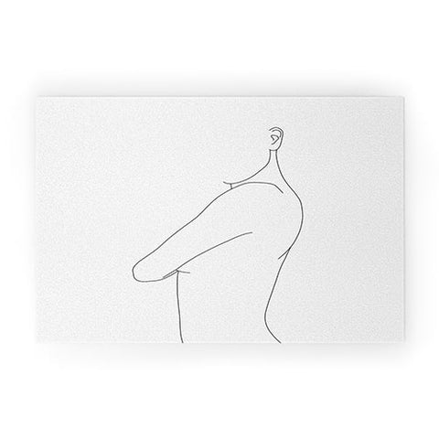 The Colour Study Side pose illustration Welcome Mat