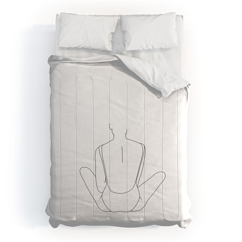 The Colour Study Summer swim illustration Comforter