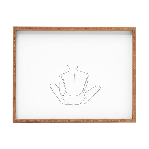 The Colour Study Summer swim illustration Rectangular Tray