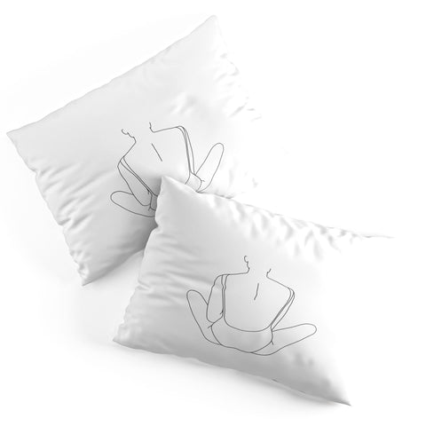 The Colour Study Summer swim illustration Pillow Shams
