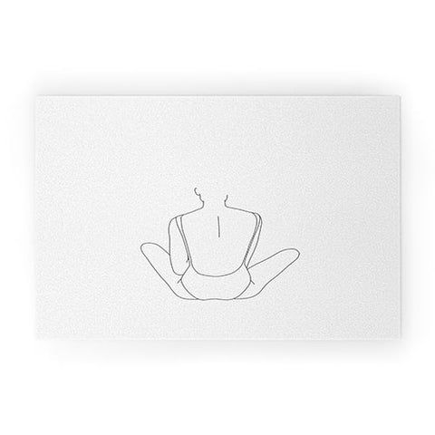 The Colour Study Summer swim illustration Welcome Mat