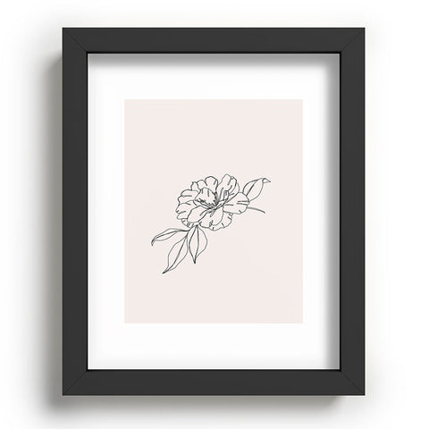 The Colour Study Tropical flower illustration Recessed Framing Rectangle