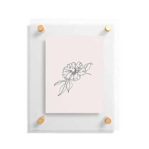 The Colour Study Tropical flower illustration Floating Acrylic Print
