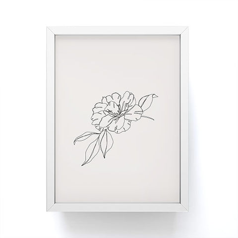 The Colour Study Tropical flower illustration Framed Mini Art Print