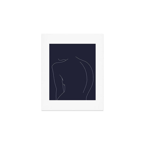 The Colour Study Womans back line Art Print