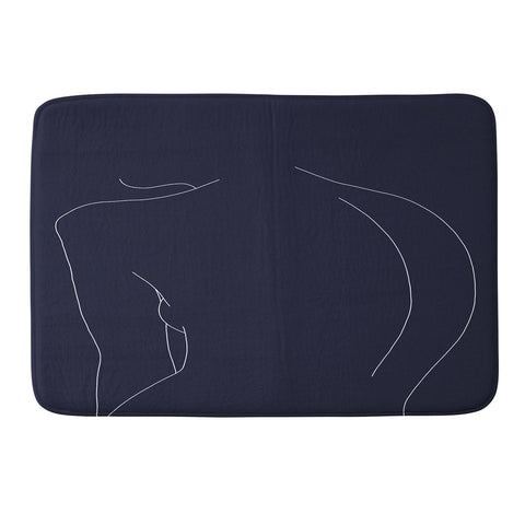 The Colour Study Womans back line Memory Foam Bath Mat