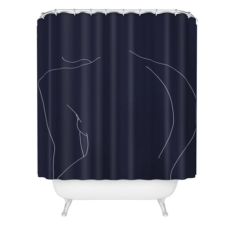 The Colour Study Womans back line Shower Curtain