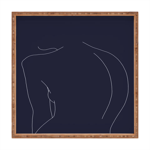 The Colour Study Womans back line Square Tray