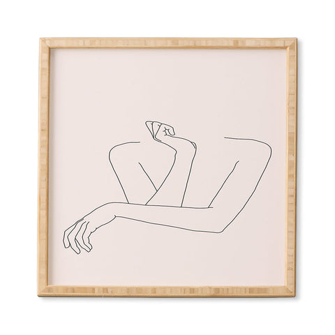 The Colour Study Womans crossed arms Framed Wall Art