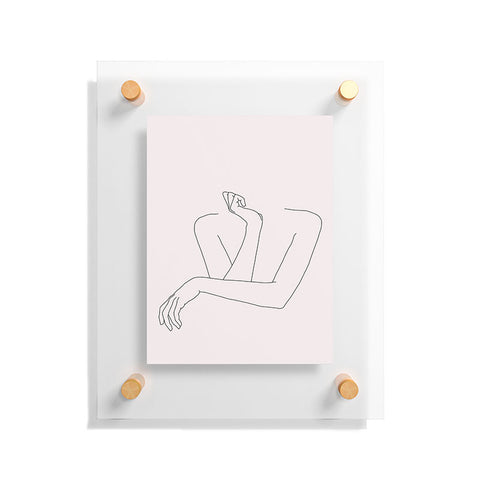 The Colour Study Womans crossed arms Floating Acrylic Print