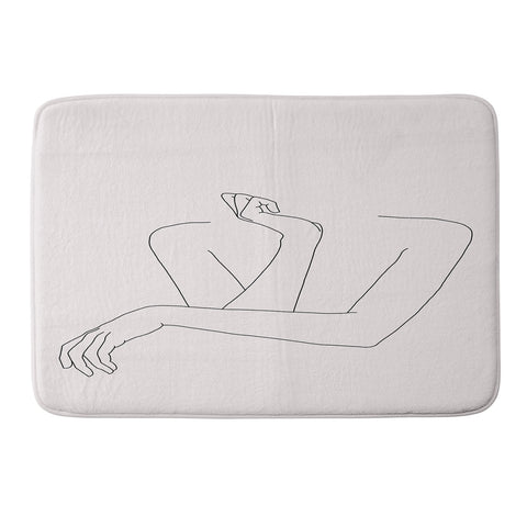 The Colour Study Womans crossed arms Memory Foam Bath Mat