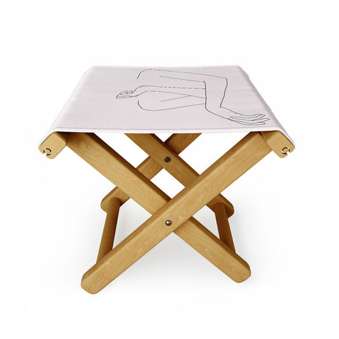 The Colour Study Womans crossed arms Folding Stool