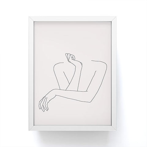 The Colour Study Womans crossed arms Framed Mini Art Print