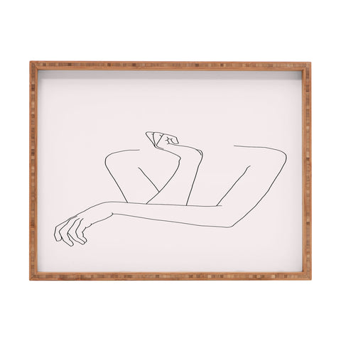 The Colour Study Womans crossed arms Rectangular Tray