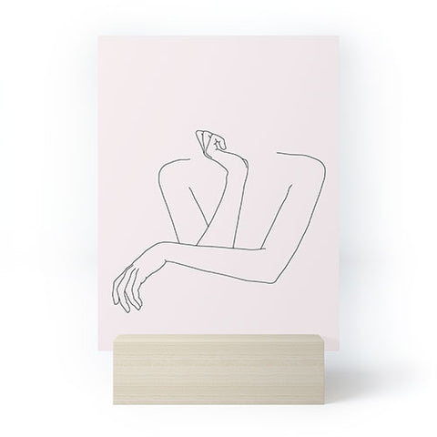 The Colour Study Womans crossed arms Mini Art Print