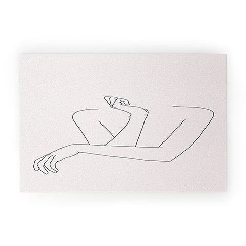 The Colour Study Womans crossed arms Welcome Mat