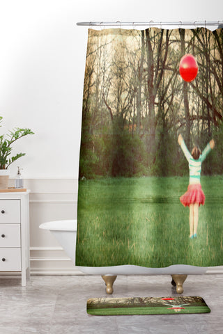 The Light Fantastic Be Young Feel Joy Shower Curtain And Mat