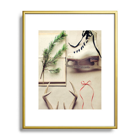 The Light Fantastic Christmas Card Metal Framed Art Print