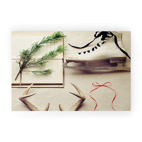 The Light Fantastic Christmas Card Welcome Mat