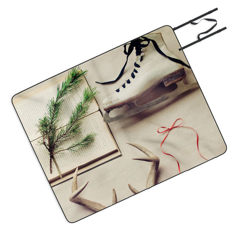 The Light Fantastic Christmas Card Picnic Blanket