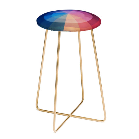 The Light Fantastic Color Wheel Counter Stool