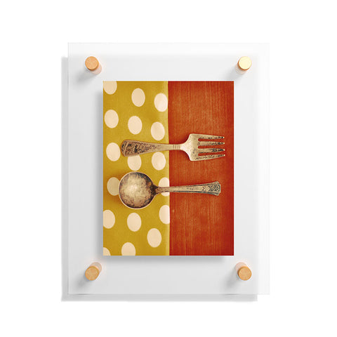 The Light Fantastic Fork And Spoon Floating Acrylic Print
