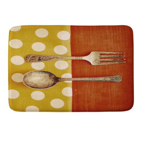 The Light Fantastic Fork And Spoon Memory Foam Bath Mat