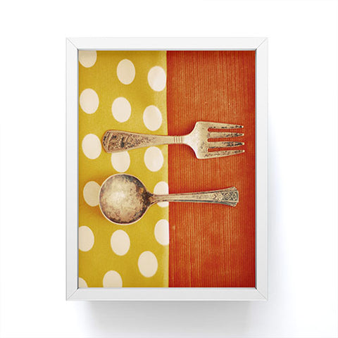 The Light Fantastic Fork And Spoon Framed Mini Art Print