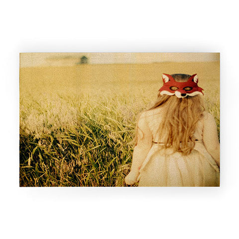 The Light Fantastic Fox Girl Welcome Mat