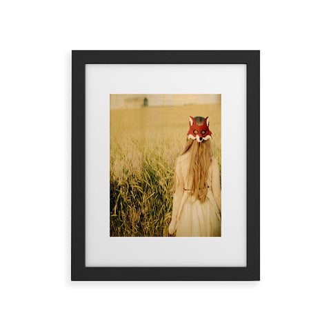 The Light Fantastic Fox Girl Framed Art Print