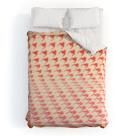 The Light Fantastic Houndstooth Polaroid Duvet Cover