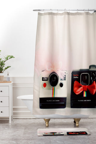 The Light Fantastic Just Married Shower Curtain And Mat