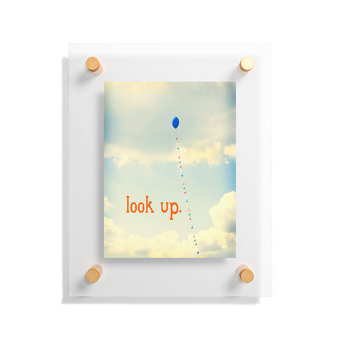 The Light Fantastic Look Up In Orange Floating Acrylic Print
