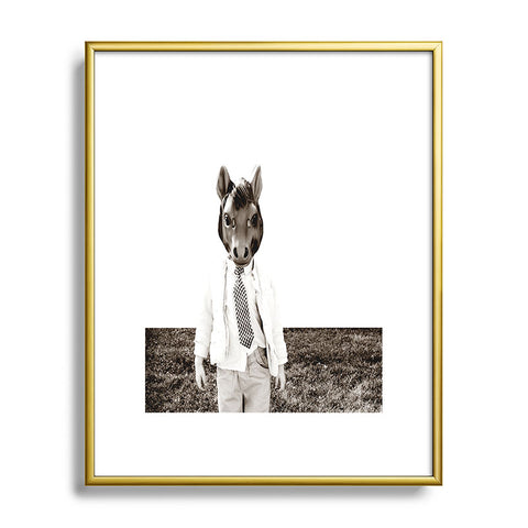 The Light Fantastic Portrait Of A Boy Metal Framed Art Print