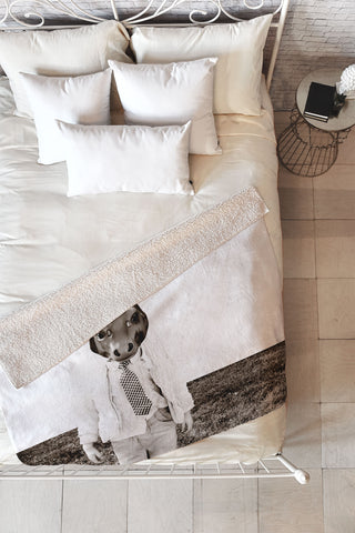 The Light Fantastic Portrait Of A Boy Fleece Throw Blanket