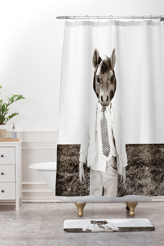 The Light Fantastic Portrait Of A Boy Shower Curtain And Mat