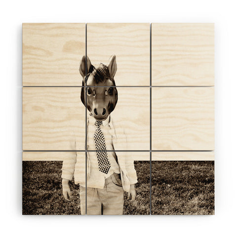 The Light Fantastic Portrait Of A Boy Wood Wall Mural