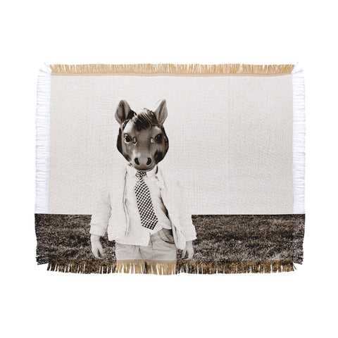 The Light Fantastic Portrait Of A Boy Throw Blanket