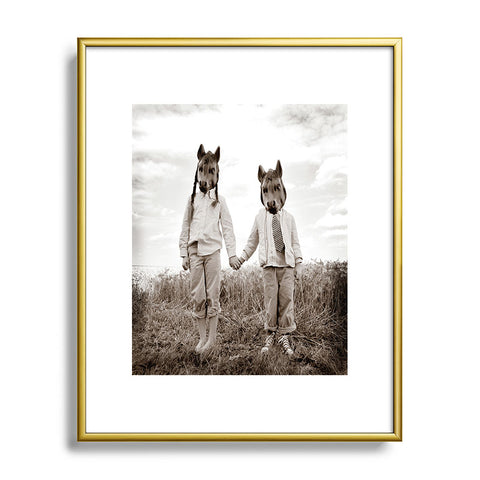 The Light Fantastic Sister And Brother Metal Framed Art Print