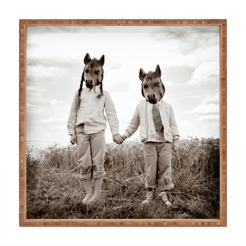 The Light Fantastic Sister And Brother Square Tray