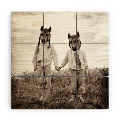 The Light Fantastic Sister And Brother Wood Wall Mural