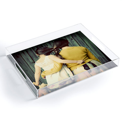 The Light Fantastic Two Girls Acrylic Tray