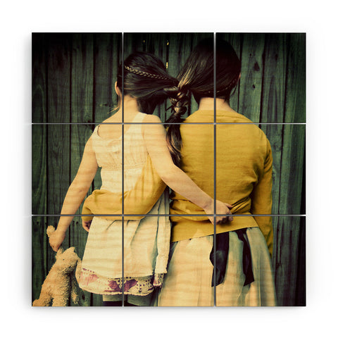 The Light Fantastic Two Girls Wood Wall Mural