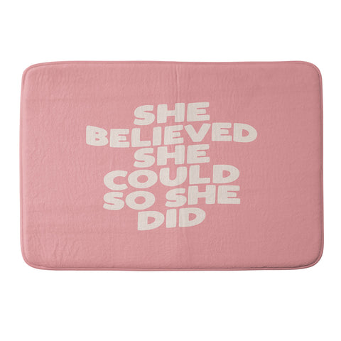 The Motivated Type She Believed She Could So She Did Memory Foam Bath Mat