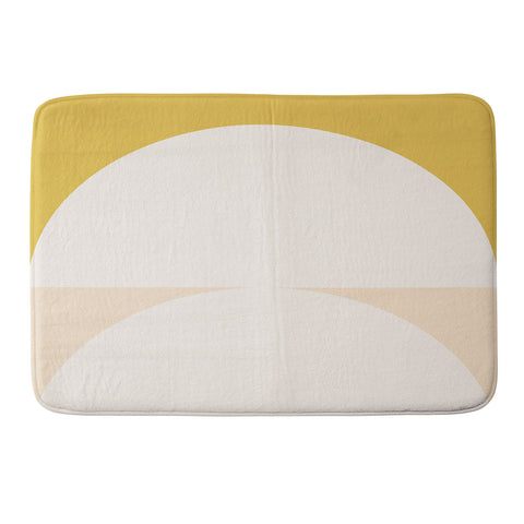 The Old Art Studio Abstract Geometric 01 Memory Foam Bath Mat