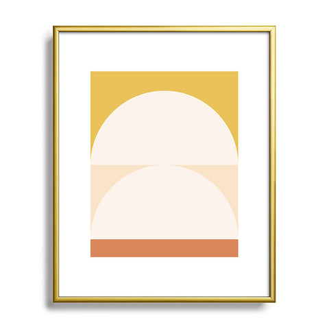 The Old Art Studio Abstract Geometric 01 Metal Framed Art Print
